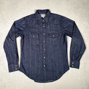 Hart n Dagger Shirt Mens Small Blue Denim Indigo Pocket Bon Jovi Made in‎ USA